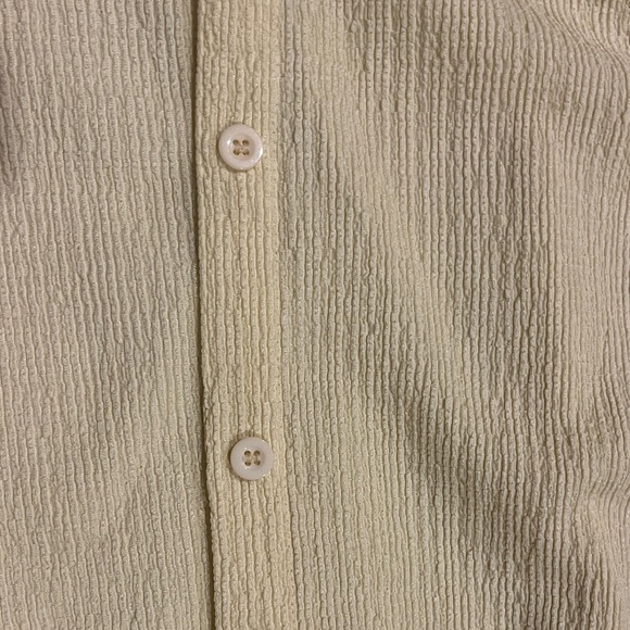 Women's Cream Baggy Button-Up Blouse - Picture 4 of 4
